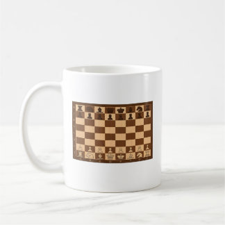 Taza de café de estrategia de ajedrez – Diseño clá