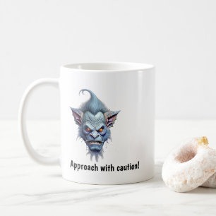 Taza De Café De Fantasía De Duende Gruñón Divertid