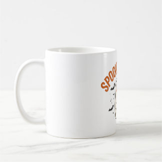 Taza de café de fantasma lindo de la temporada esp