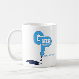 Taza de café de filosofía geek