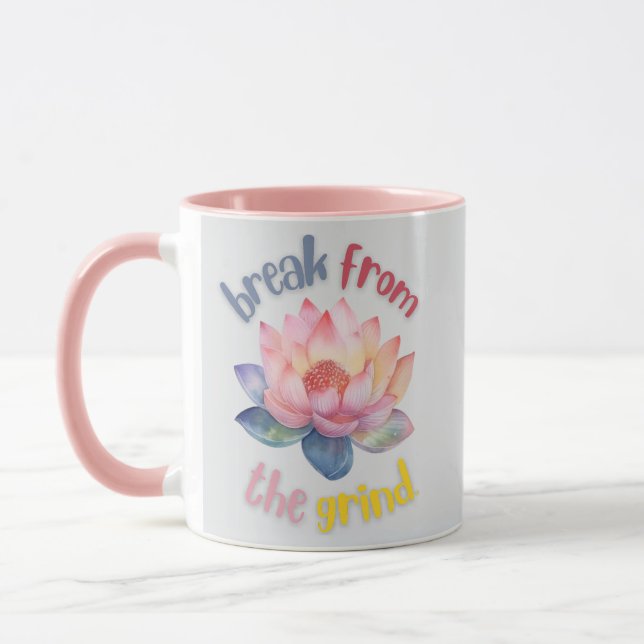 Taza de café de flor de loto (Izquierda)