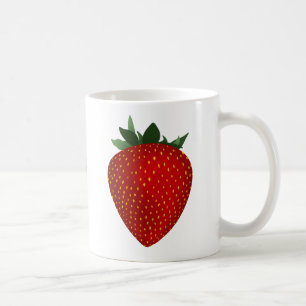 taza de café de fresa