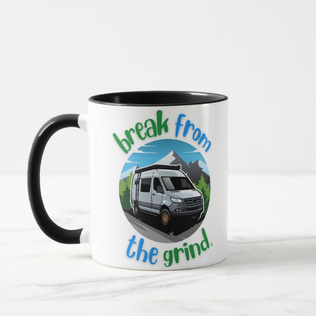 Taza de café de furgoneta de camping (Izquierda)