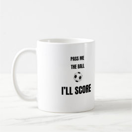 Taza De Café De Fútbol Pasa La Pelota