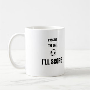 Taza De Café De Fútbol Pasa La Pelota
