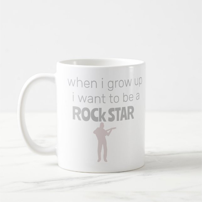 Taza de café de futura estrella de rock (Izquierda)