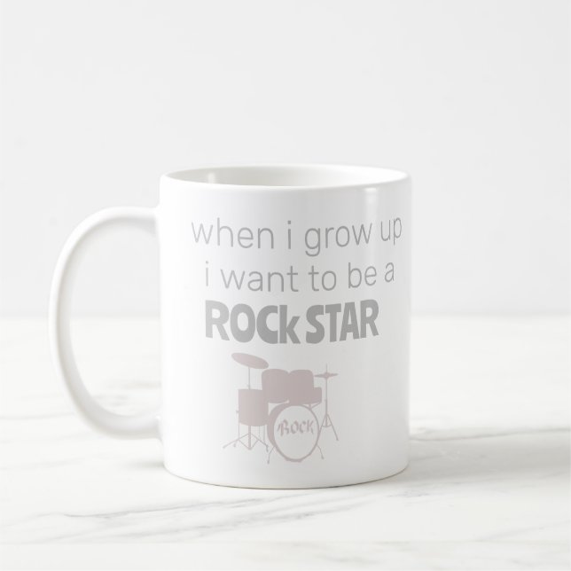 Taza de café de futura estrella de rock (Izquierda)