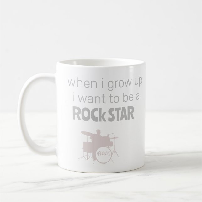 Taza de café de futura estrella de rock (Izquierda)