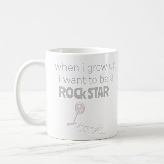 Taza de café de futura estrella de rock (Izquierda)