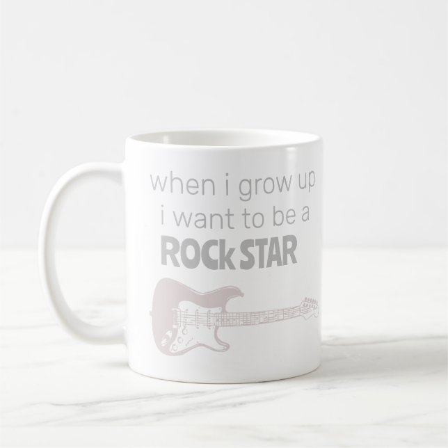 Taza de café de futura estrella de rock (Izquierda)