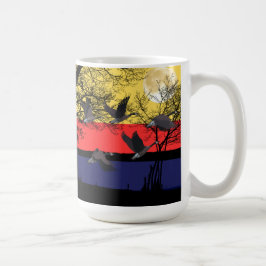 Taza de café de gansos nocturnos