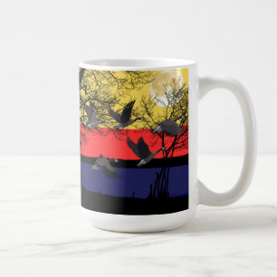 Taza de café de gansos nocturnos