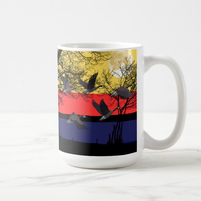 Taza de café de gansos nocturnos (Derecha)
