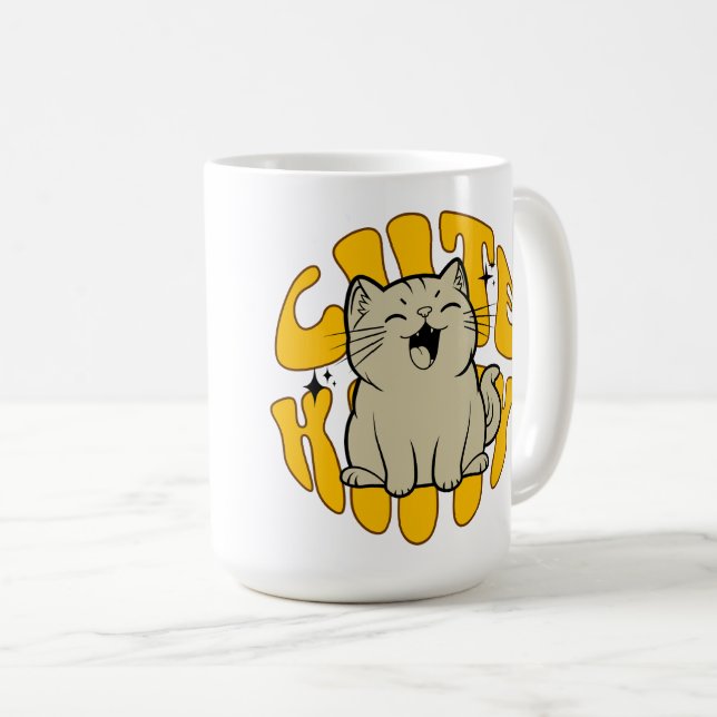 Taza de café de gatito lindo (Anverso derecho)