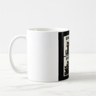 Taza De Café De Gato Divertido Eins Zwei Drei Mied