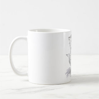 Taza de café de gato feliz