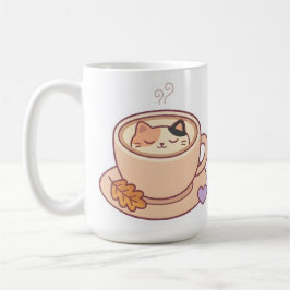 Taza de café de gato Kawaii lindo