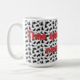 Taza de café de gato negro