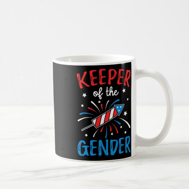 Taza De Café De Género Revelan Gracioso 4 De Julio Ba (Derecha)