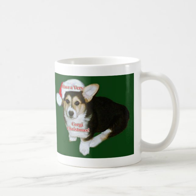 Taza De Café De Gimli- navidad del Corgi mismo (Derecha)