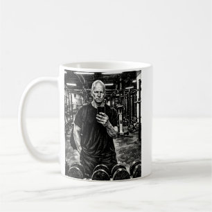 Taza de café de gimnasio - Trabajo duro - Fuerza d