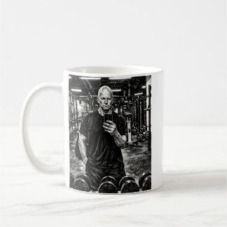 Taza de café de gimnasio - Trabajo duro - Fuerza d