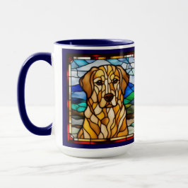 Taza de café de Golden Retiever linda