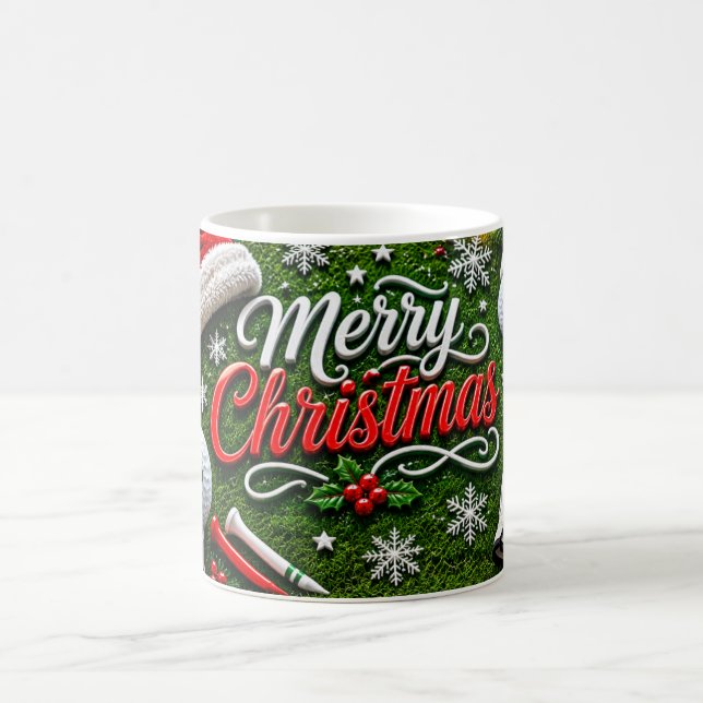 Taza de café de golf de Navidad (Centro)