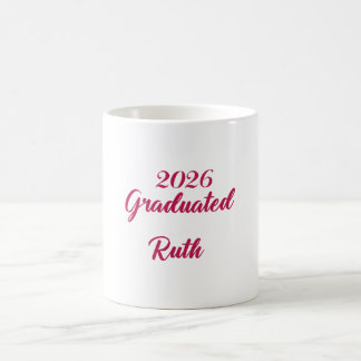 Taza de café de graduación 2026 | Taza personaliza