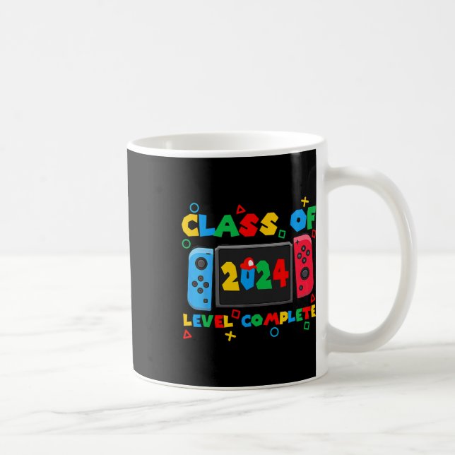 Taza De Café De Graduado Senior De Video Gamer De 2024 (Derecha)
