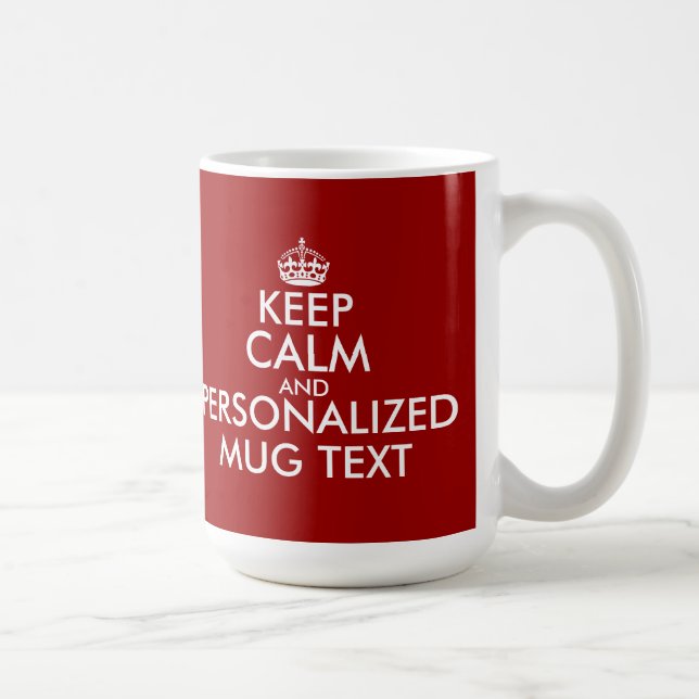 Taza De Café De gran tamaño grandes de encargo guardan las (Derecha)