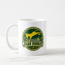 Taza de café de granja vintage deteriorada Juan Bu