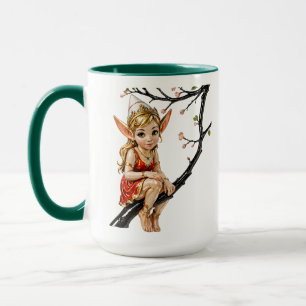 Taza de café de hada linda