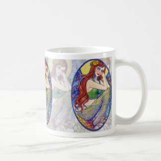 Taza de café de hadas del té del mar de la sirena
