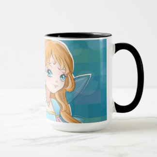 Taza de café de hadas linda del modelo del dibujo
