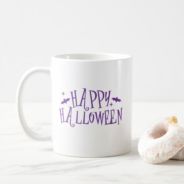 Taza de café de Halloween (Con donut)