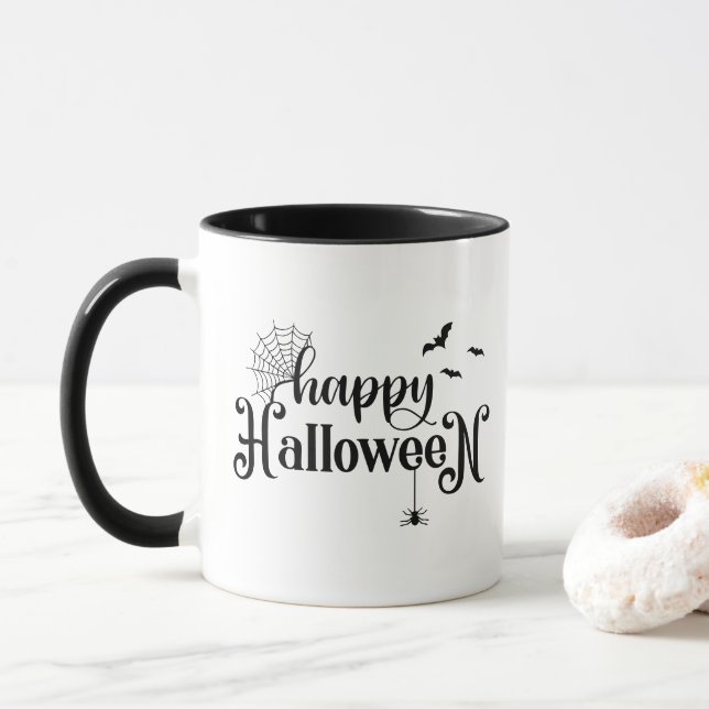 Taza de café de Halloween (Con donut)