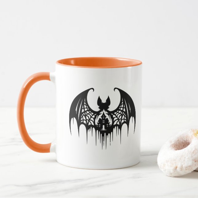 Taza de café de Halloween (Con donut)