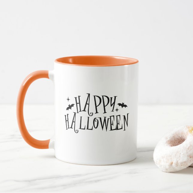Taza de café de Halloween (Con donut)