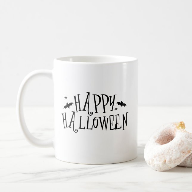 Taza de café de Halloween (Con donut)