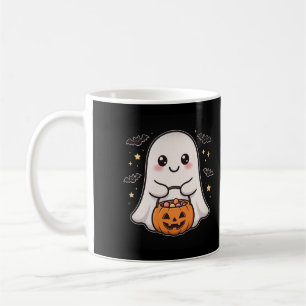 Taza de café de Halloween con cubo de dulces de ca