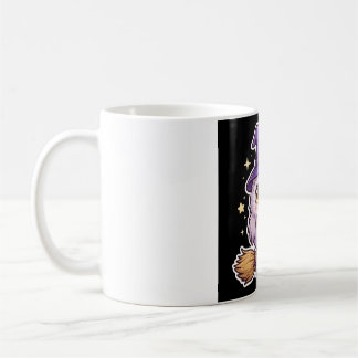 Taza de café de Halloween de búho lindo en sombrer