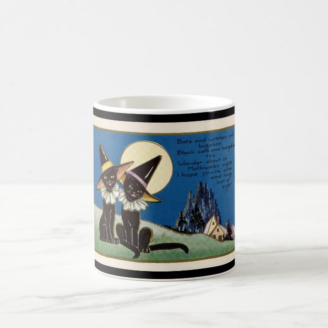 Taza de café de Halloween del vintage (Centro)