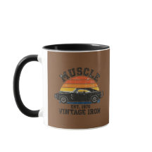 Taza de café de hierro de Muscle Car vintage de 19
