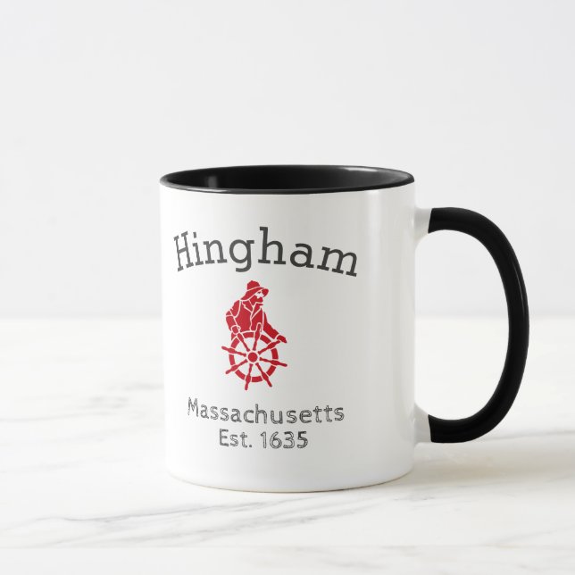 Taza de café de Hingham Massachusetts (Derecha)