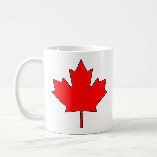 Taza de café de hoja de arce canadiense (Izquierda)