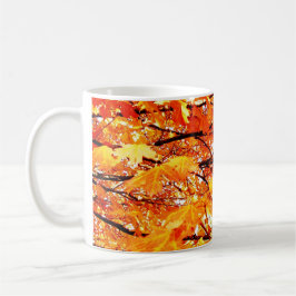Taza de café de Hojas de Otoño