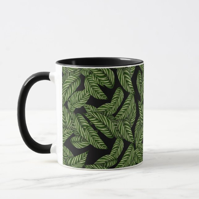 taza de café de hojas de selva (Izquierda)