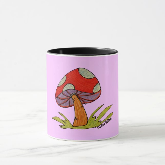 Taza de café de hongo rojo (Centro)