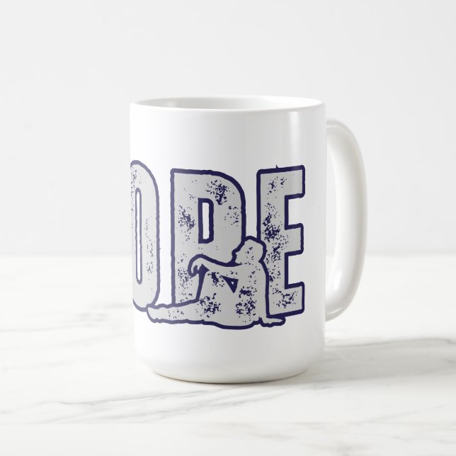 TAZA DE CAFÉ DE HUMOR DIVERTIDO MÍNIMO - NOPE (Anverso derecho)